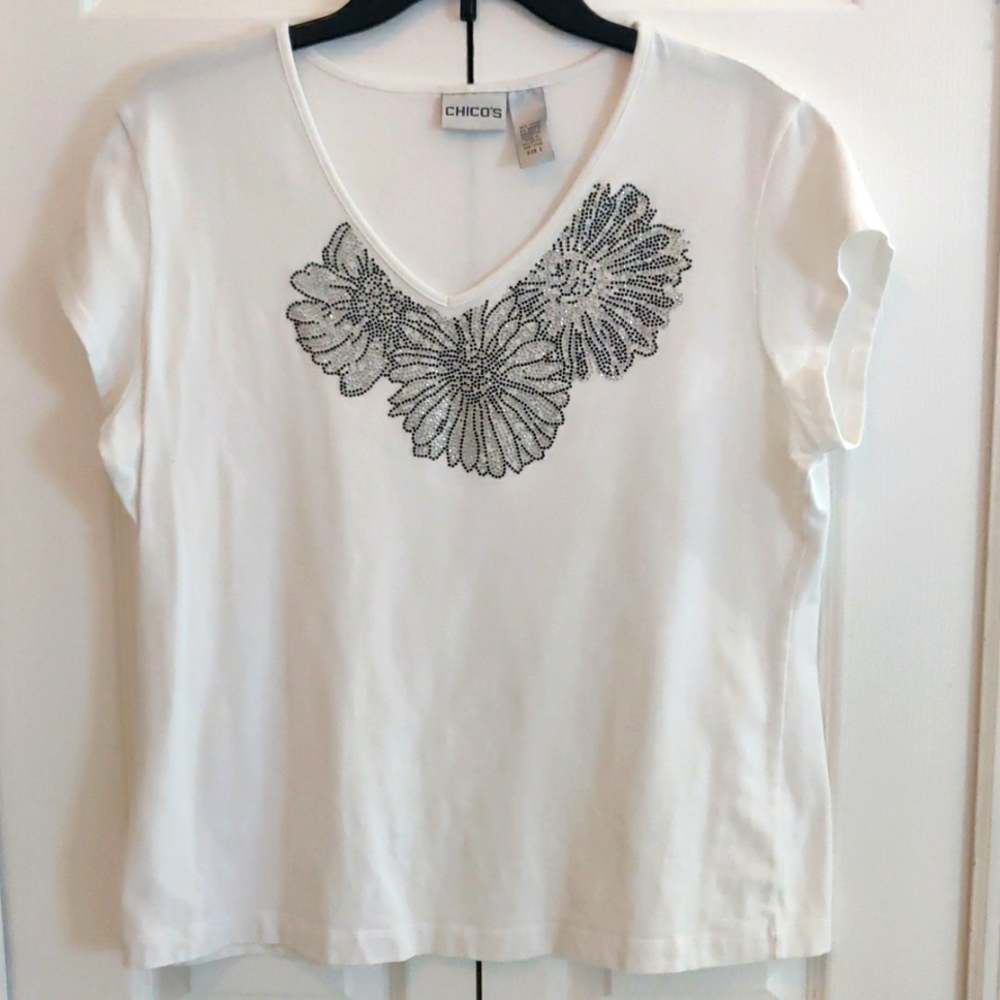 Chico's Short Sleeve Shirt